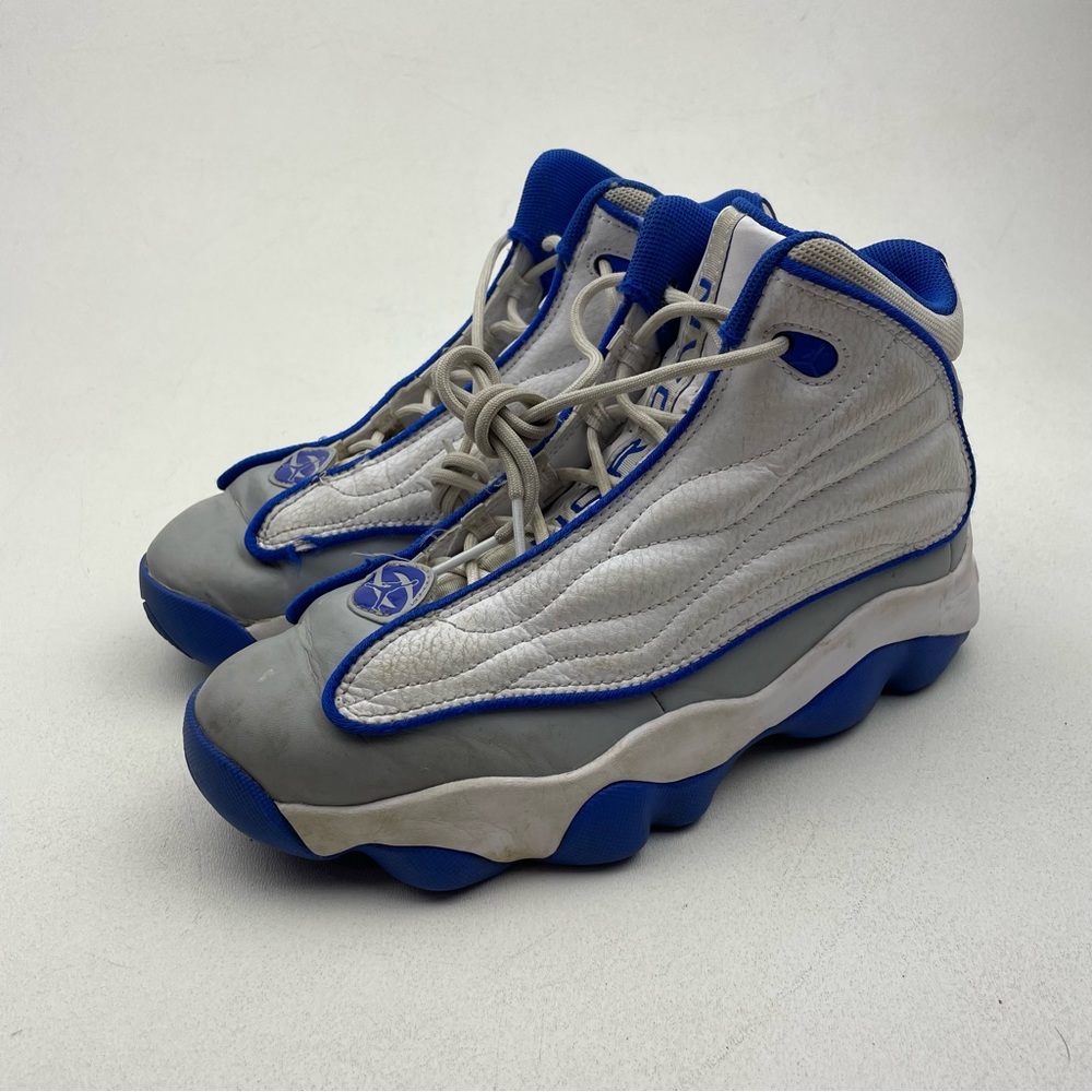 Nike Air Jordan Pro Strong (GS) Shoes Sneakers Athletic White Blue Kids 5.5